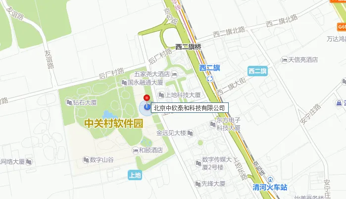 CSSTH 北京办公室位置图，位于北京市海淀区中关村软件园